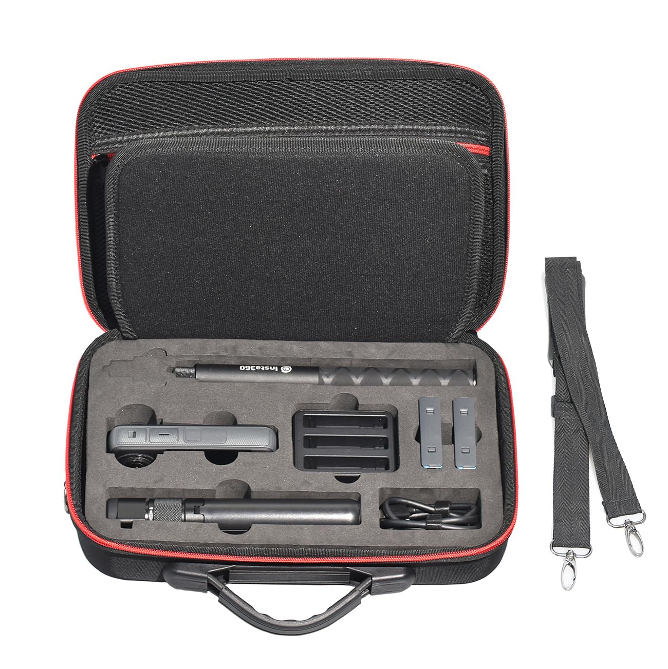 Fotoleey Hard Case for Insta360 X4 with Shoulder Strap Hard Shell