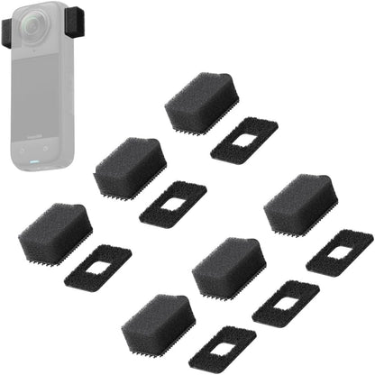 Fotoleey Mic Wind Muff for Insta360 X4 - Microphone Noise Reduction Windscreen Foam for Insta360 X4, 6 pcs in Pack