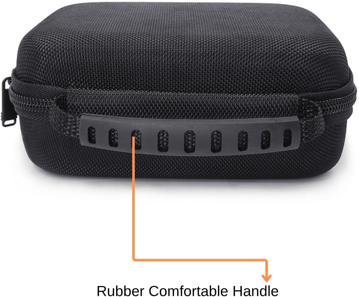 Body Camera Case with DIY Foam - Hard Shell EVA Storage for Thumb Camera, Action Camera - Shockproof, Anti-Pressure, Portable (17x13x7cm, 162g, Black)