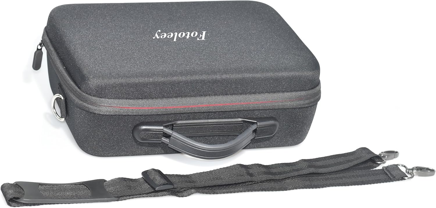 Fotoleey Travel Case for Insta360 X4, Hard Shell,Fits Waterproof Case & Selfie Stick, Includes Shoulder Strap, Handle & Pocket, Made of EVA Material, Good Protection