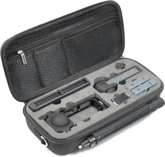 Fotoleey Hard Case for Insta360 X5 - Durable, Water-Resistant, with EVA Foam Protection, Fits the Invisible Stick, Utility Frame, Utility Fast Charge and Invisible Stick, Design for Travel (Case only)