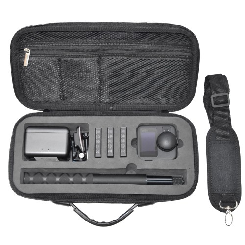 Fotoleey Carrying Case Bag for GoPro Max 2, with Shoulder Belt, Flexible Handle, Pocket, Hard Shell, Anti Drop