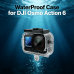 Fotoleey Waterproof Housing Case for DJI Osmo Action 6, 60M/196FT Diving Case with Optical Glass Lens, Anti-Fog Inserts, Dual Cold Shoe Mount for Underwater