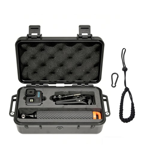 Fotoleey Waterproof Carrying Case for GoPro Lit Hero - IP67 Dustproof Shockproof Hard Case, fits floaty grip